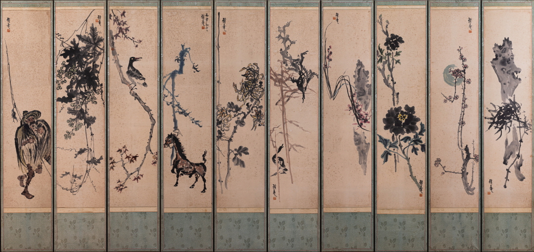 덕성학원 이종구 이사장의 의미 있는, <이응노 10폭병(1956)> 작품 기증