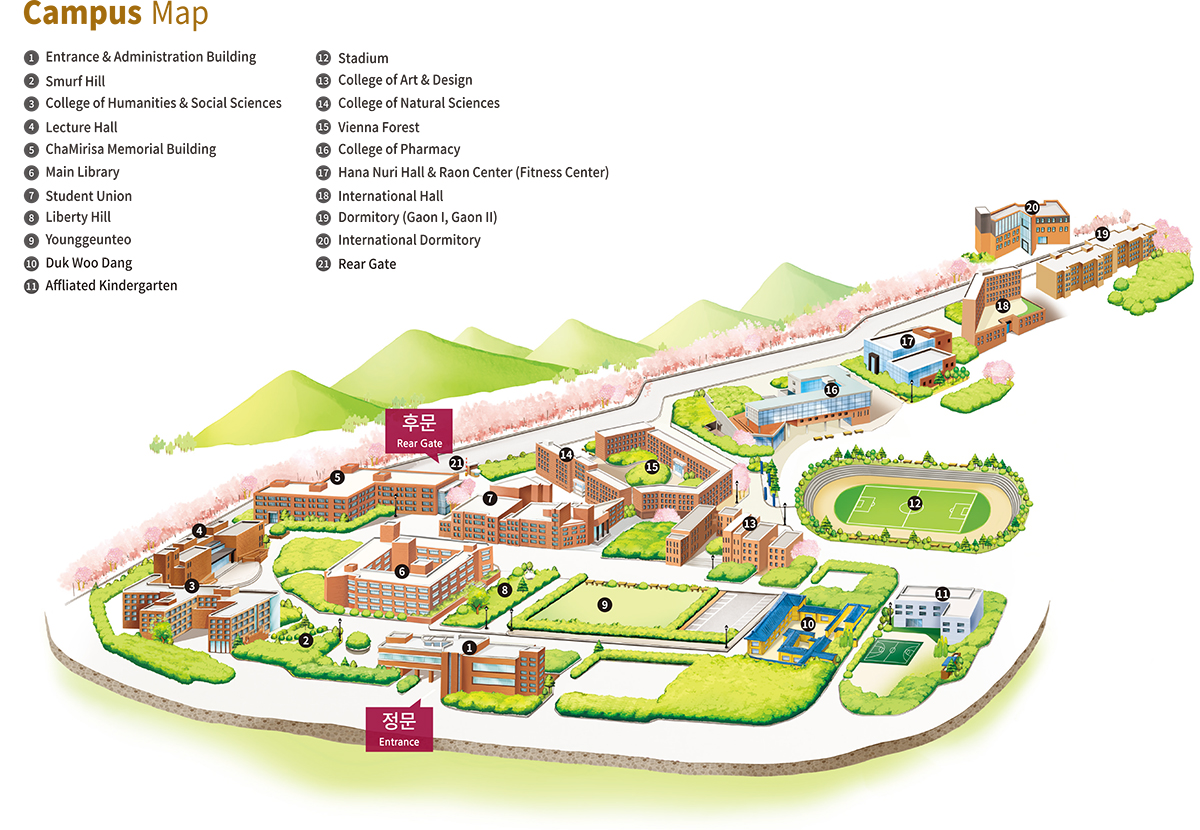 DUKSUNG women's university Campus Map